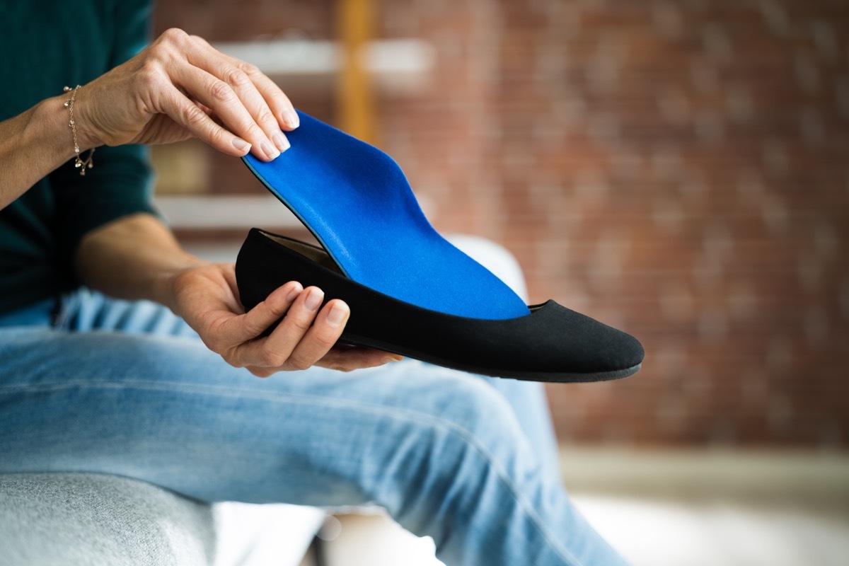 Shoe Sole In Footwear For Healthy Foot Arch