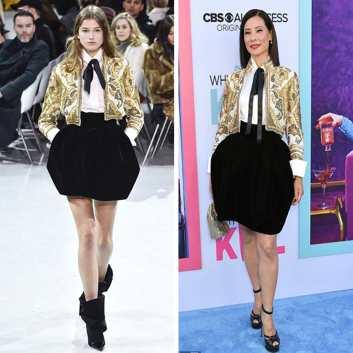 Lucy Liu – Alexander Vauthier | Who Wore It Best: 12 Dresses Celebs Took Right Off The Catwalk | Her Beauty