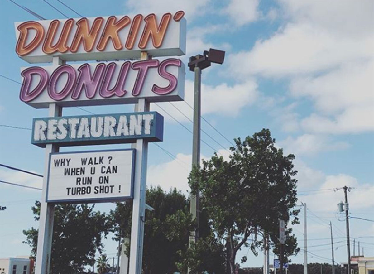 Old dunkin' donuts restaurant