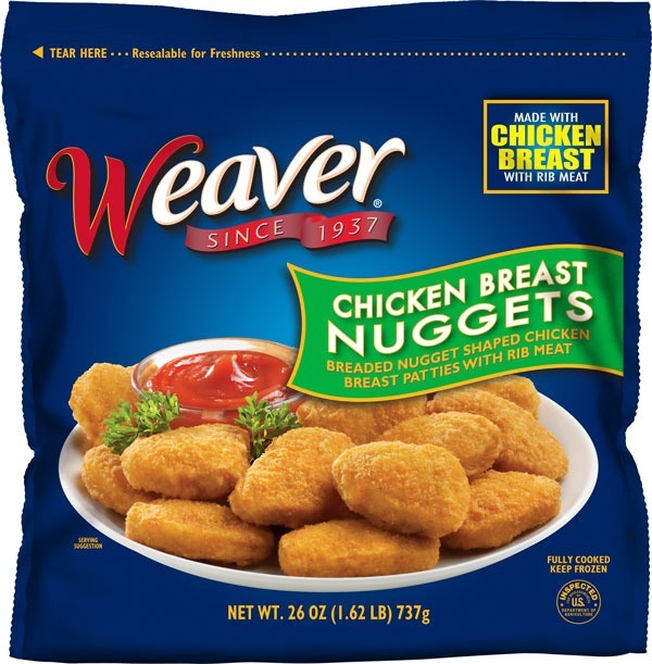 Weaver Chicken Breast Nuggets