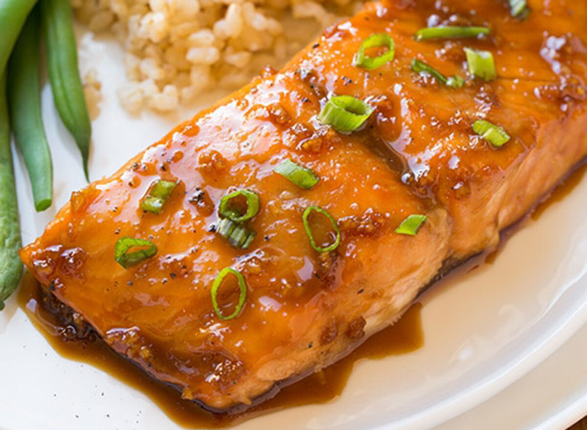 maple soy glazed salmon