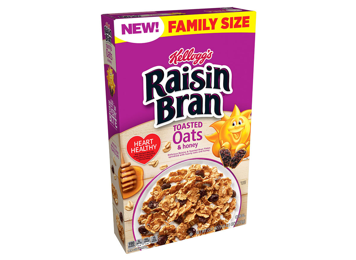 kelloggs raisin bran oats honey