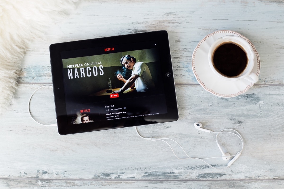 netflix show tablet on table, narcos, netflix secrets