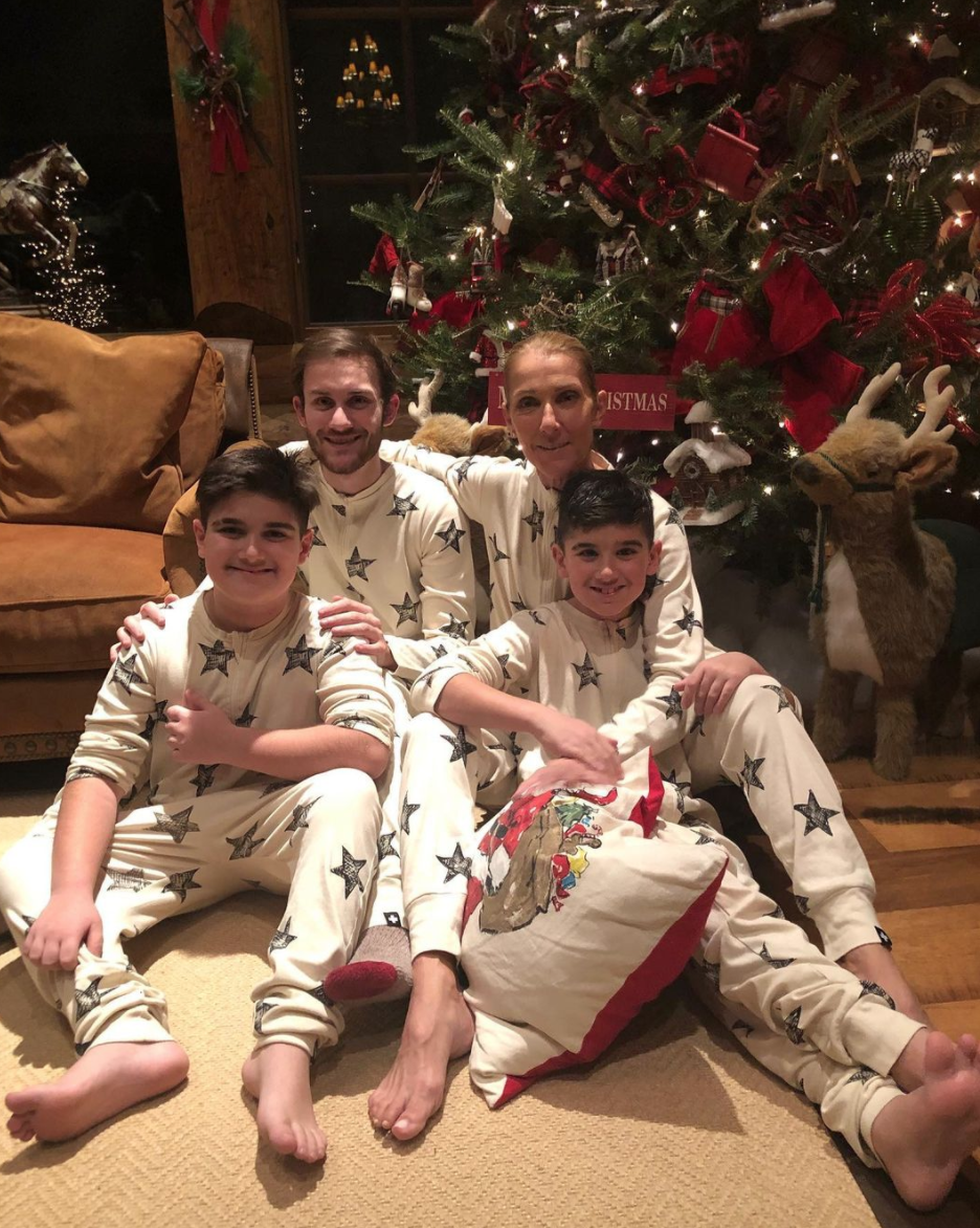 Celine Dion and sons christmas