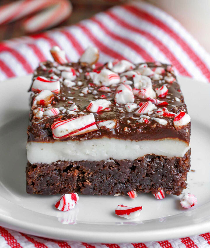 Peppermint brownies