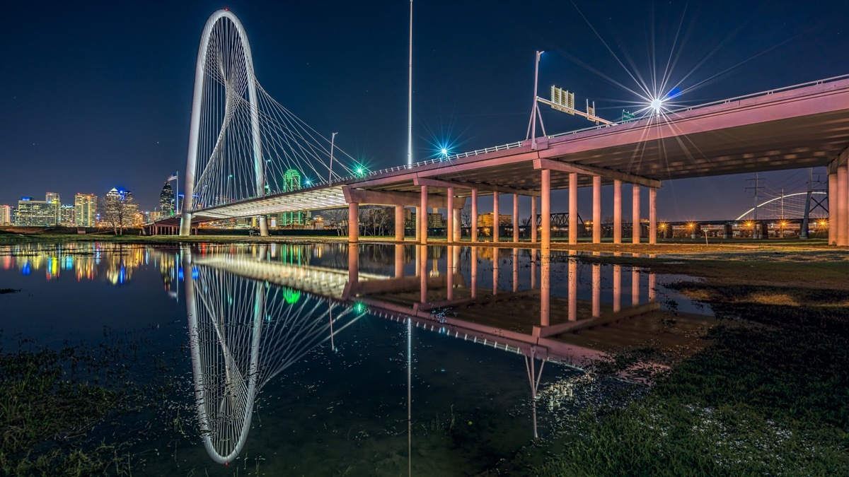 The Margaret Hunt Hill Bridge has become an icon of Dallas, Texas