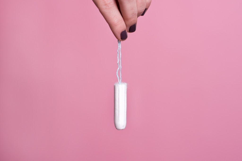 Tampon on string - gynecologist secrets 