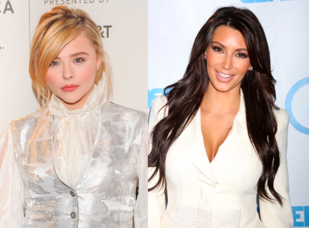 Chloe Grace Moretz and Kim Kardashian