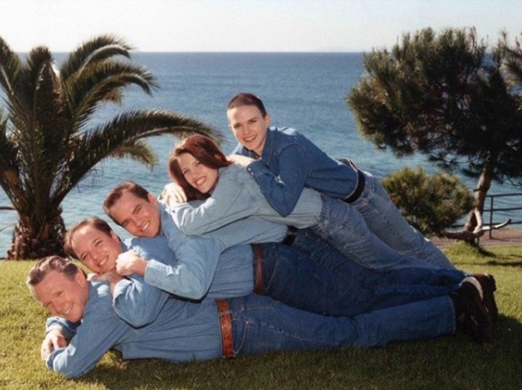 Canadian suits, awkward family photo