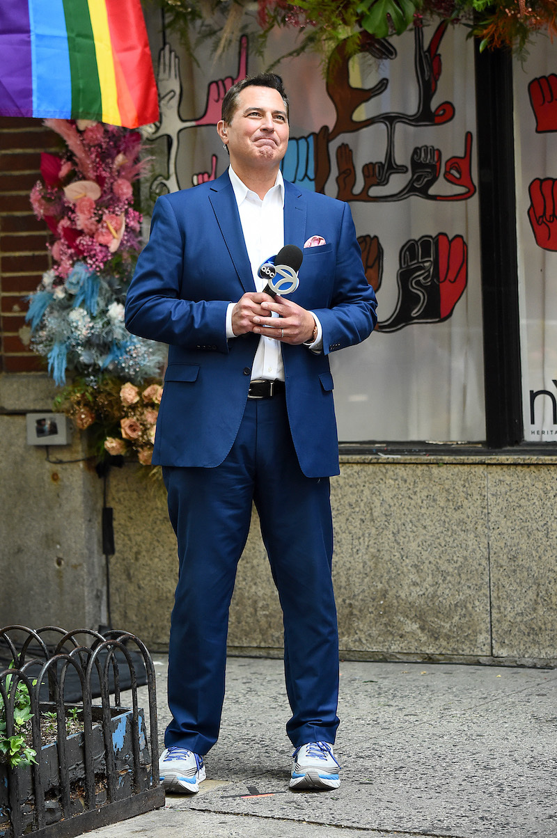 Ken Rosato at the 50th anniversary of the first Pride march in June 2020