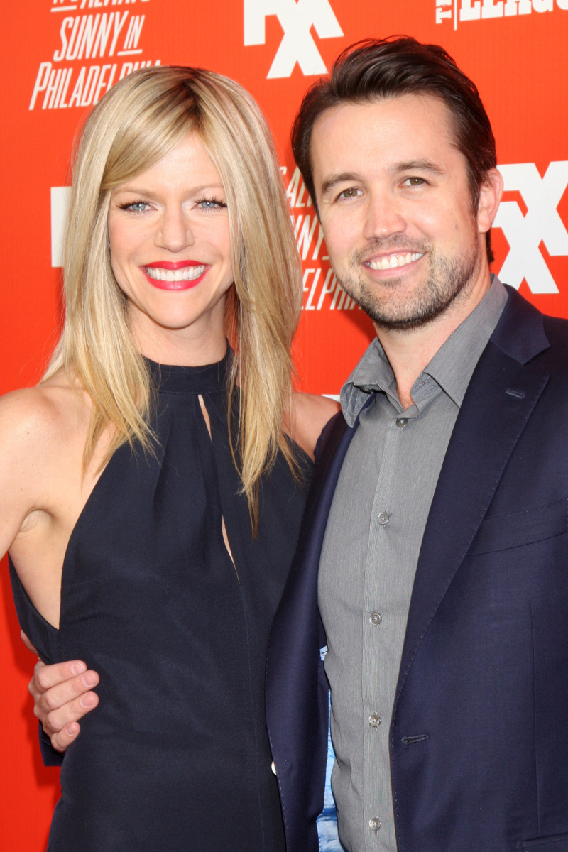 Kaitlin Olson and Rob McElhenney at the FXX Network Launch Party in 2013