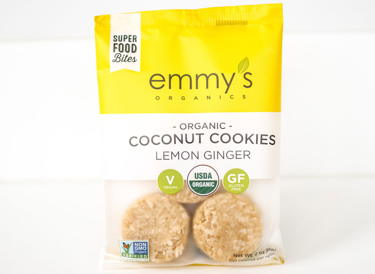 Emmys organic lemon ginger coconut cookies