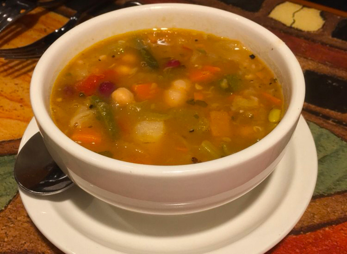 carrabbas minestrone soup cup