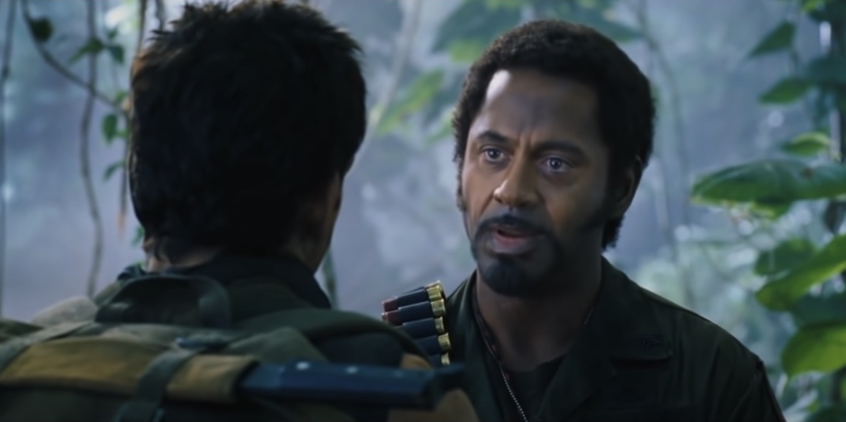 Robert Downey Jr in Tropic Thunder