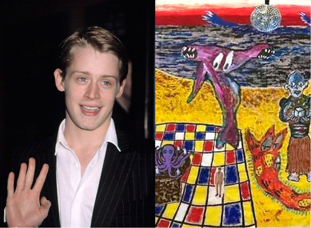 Macaulay Culkin painting