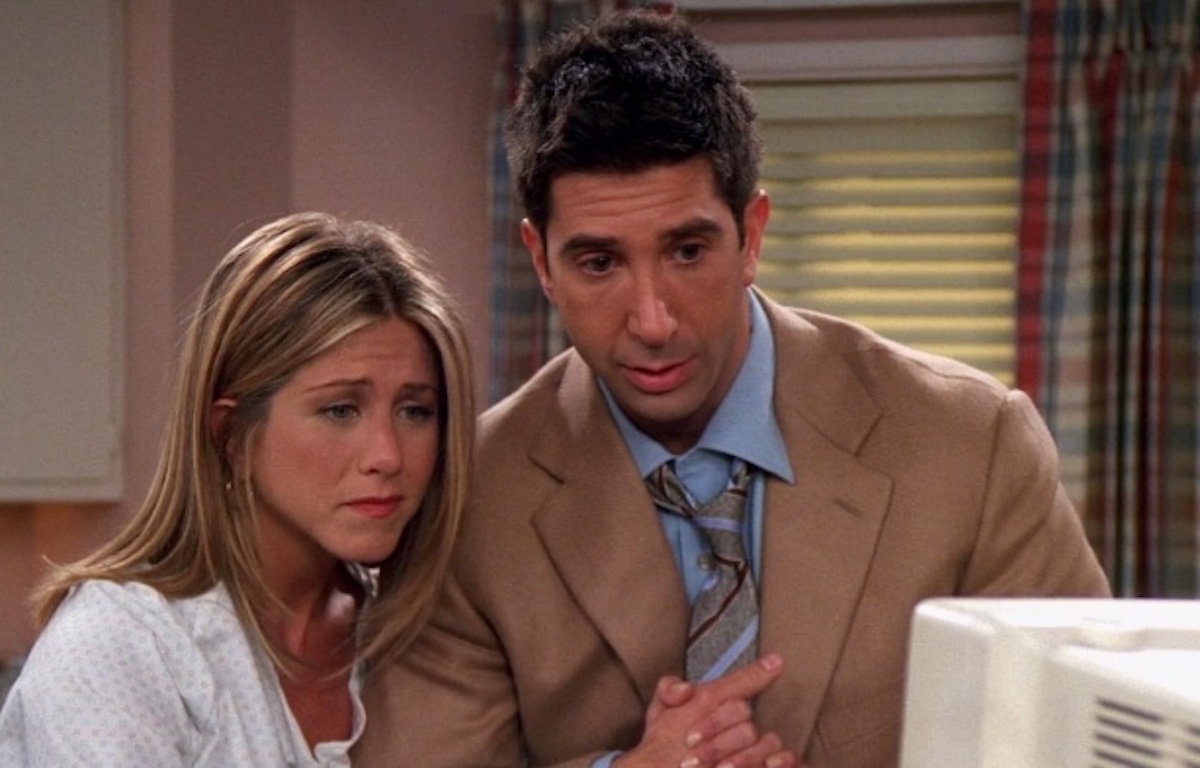 Jennifer Aniston and David Schwimmer in 