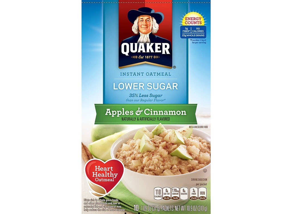 quaker lowersugar applescinnamon