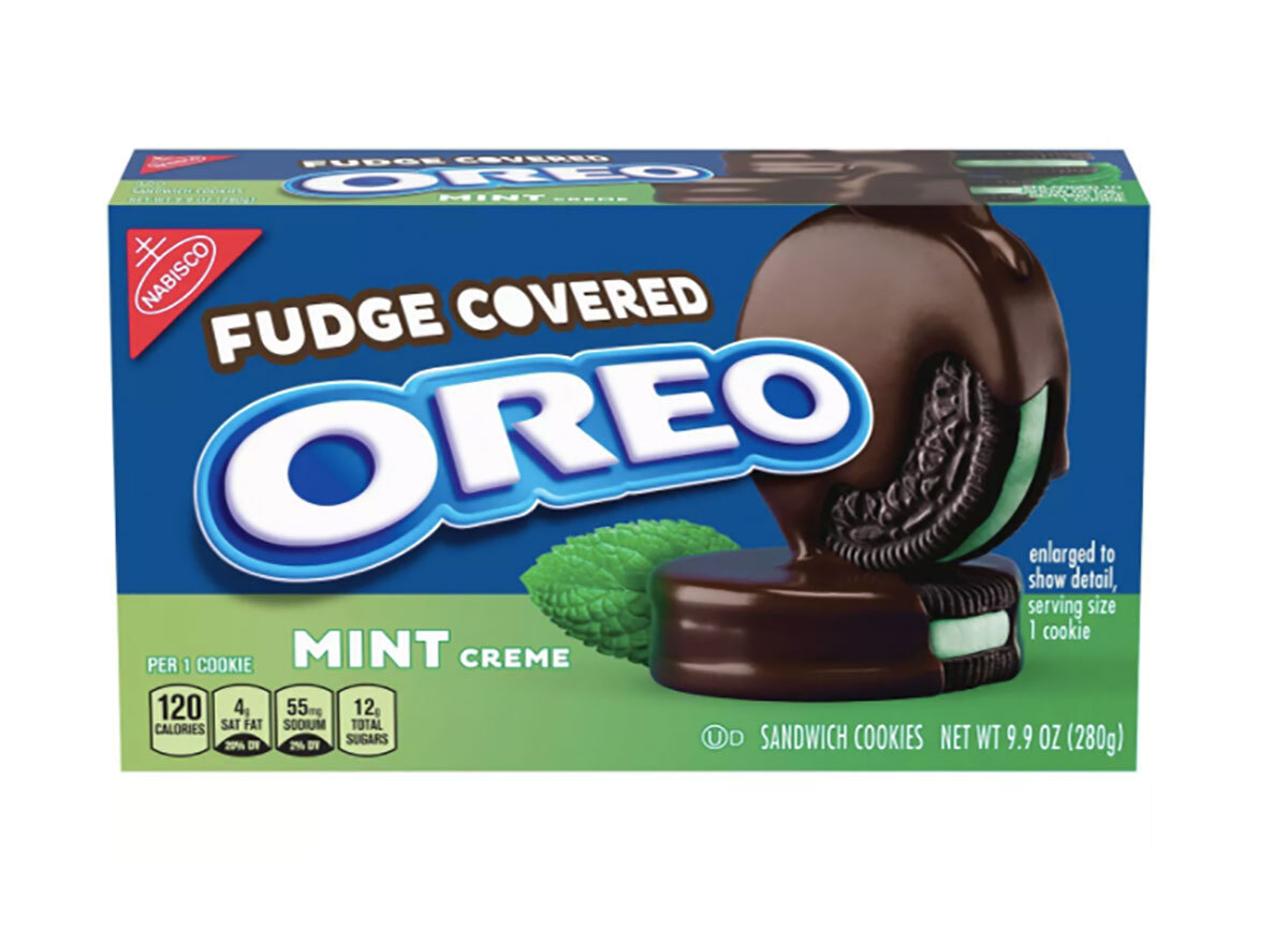 fudge covered mint oreo cookies