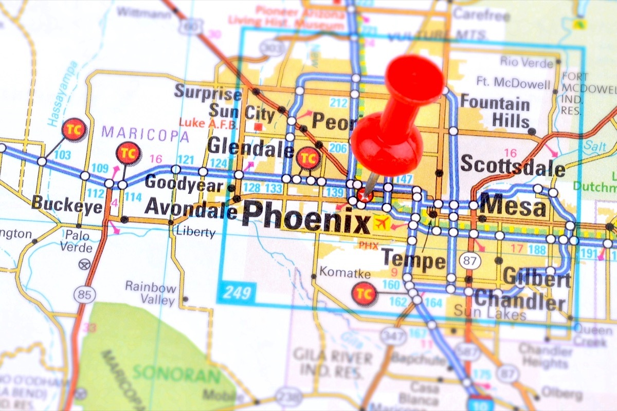 phoenix map