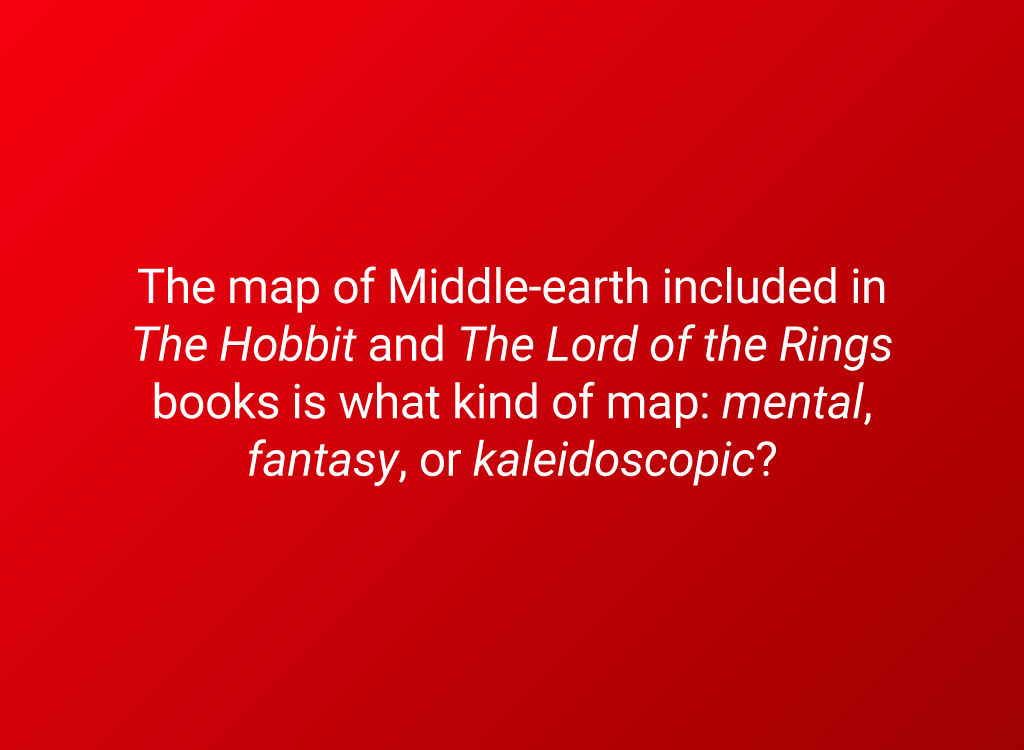 middle earth map question