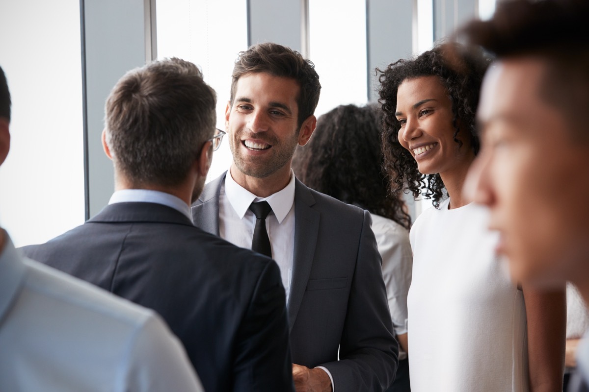 group of people networking