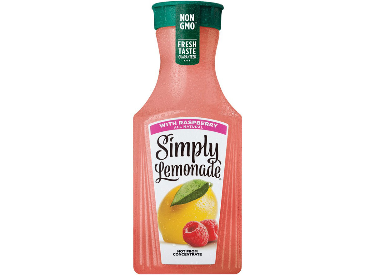 Simply lemonade with raspberry