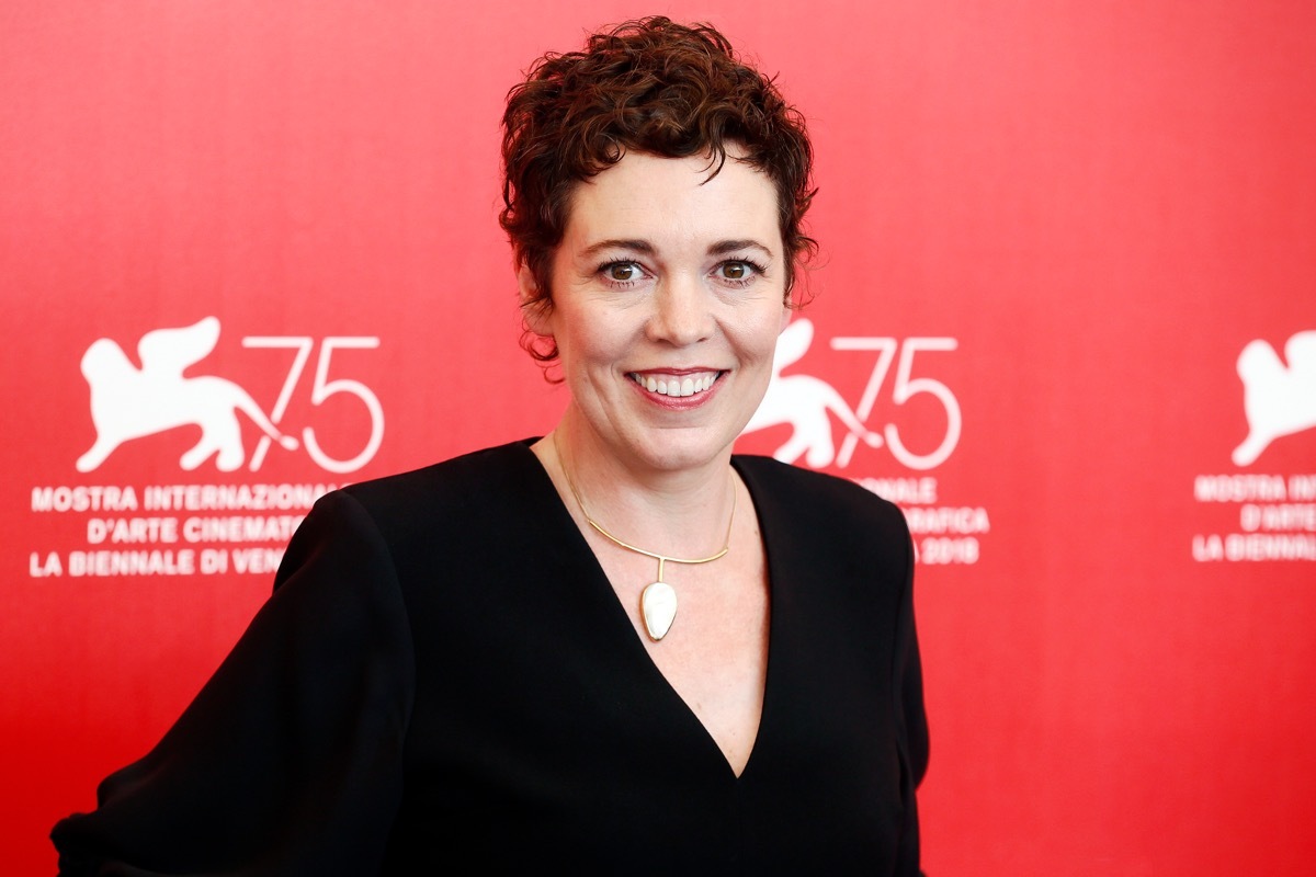 olivia colman on the red carpet