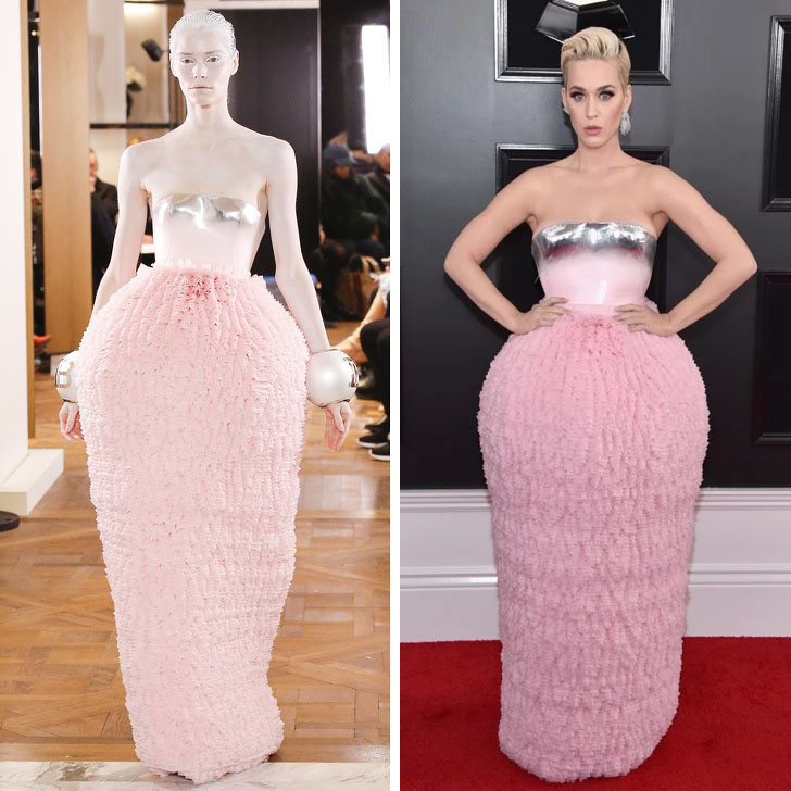 Katy Perry – Balmain | Who Wore It Best: 12 Dresses Celebs Took Right Off The Catwalk | Her Beauty