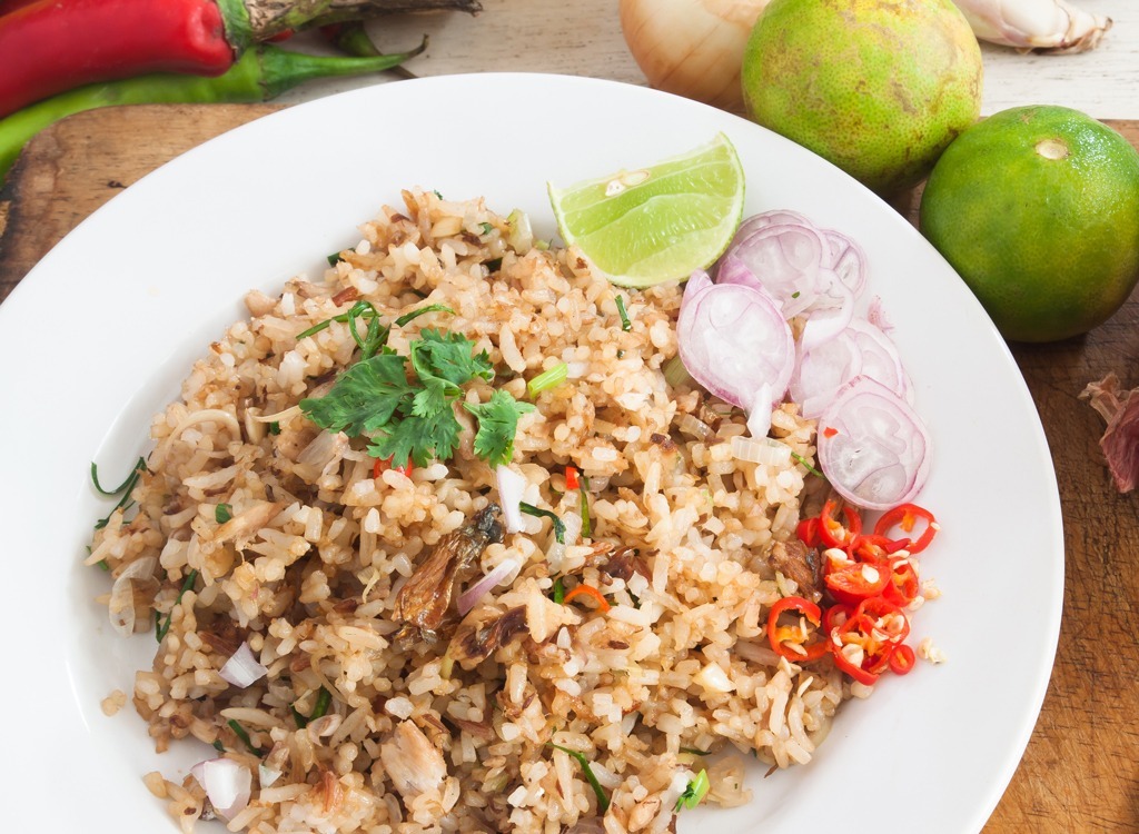 Brown rice and vegetables