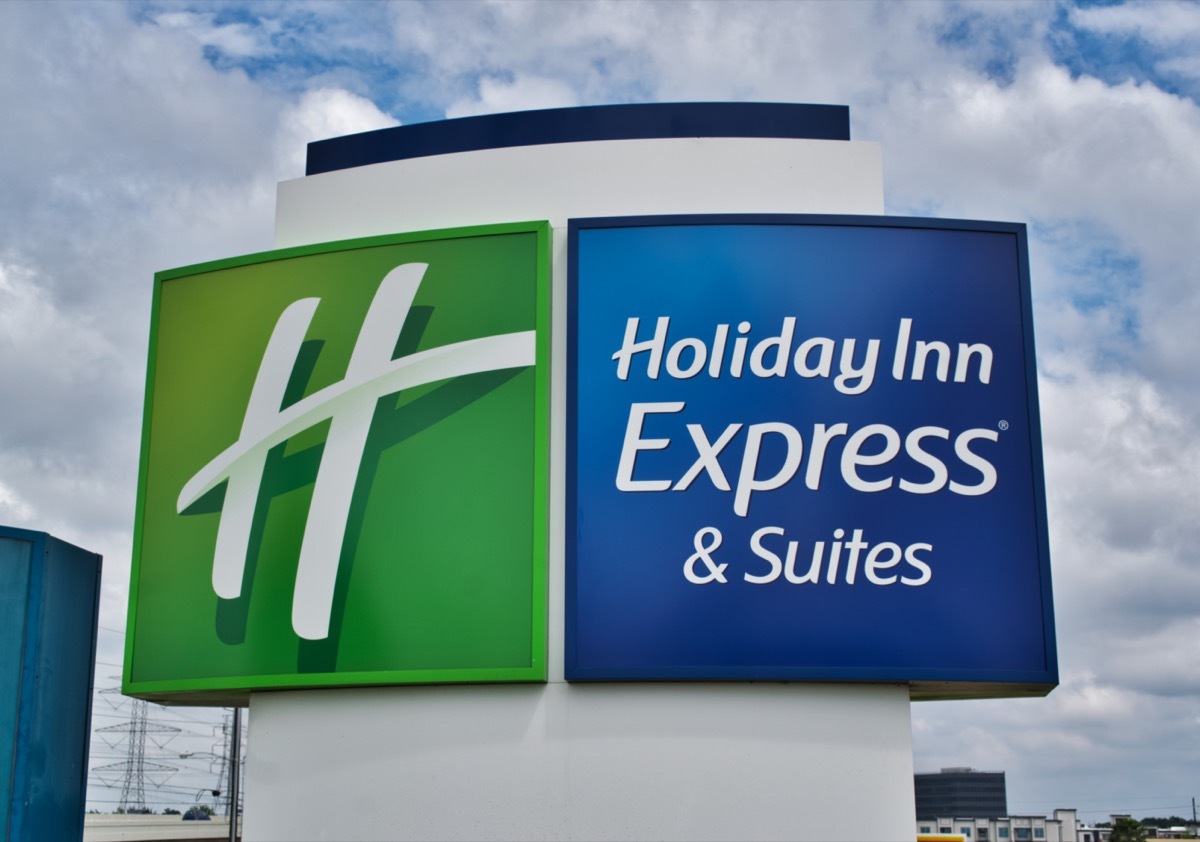 Holiday Inn Express & Suites Sign in Houston, Texas