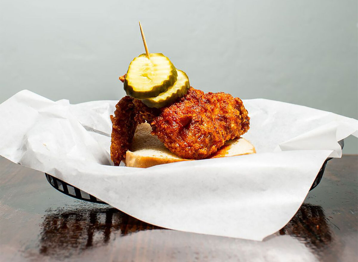 fried chicken sandwich from nashbird oklahoma