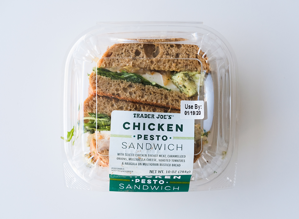 chicken pesto sandwich from trader joe's