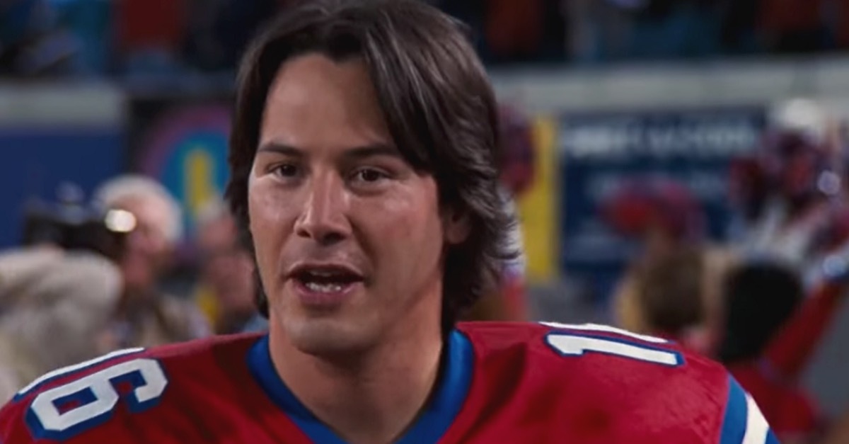 keanu reeves in the replacements