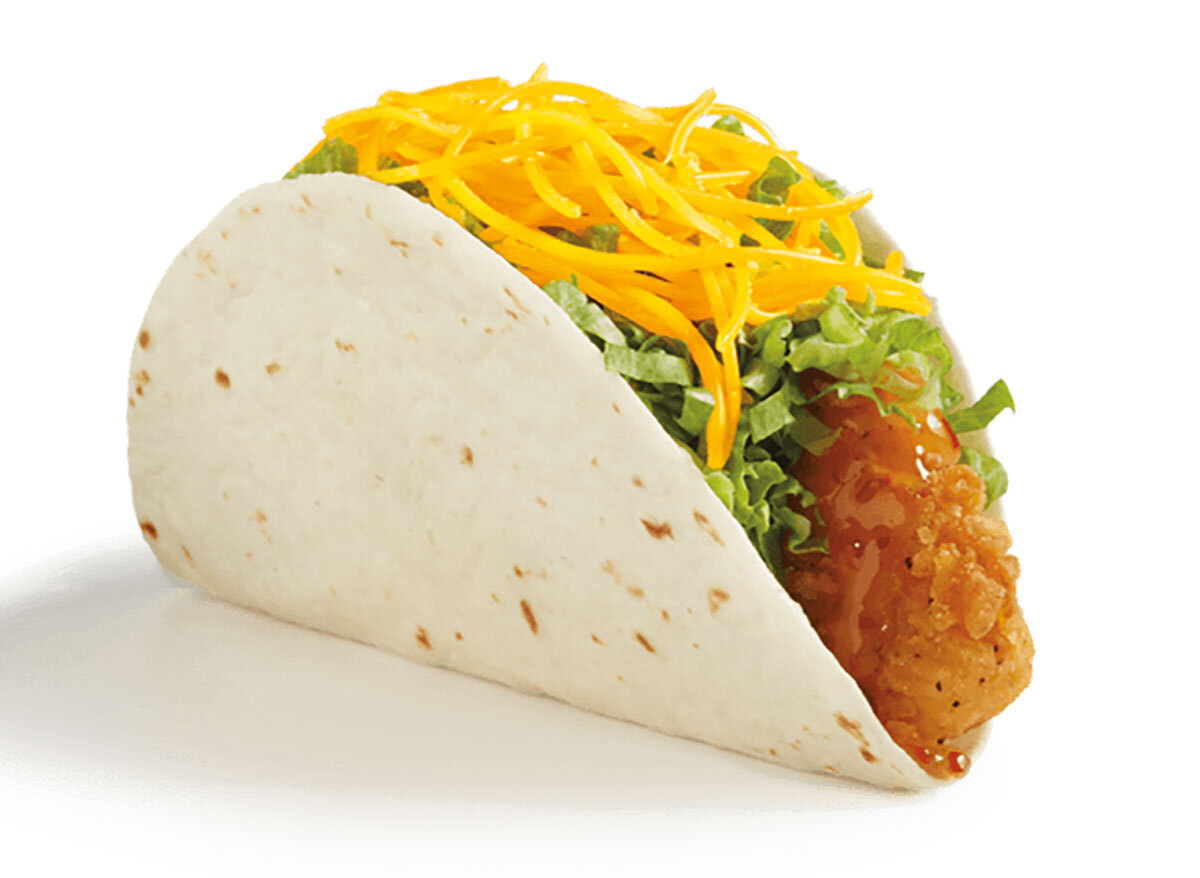 del taco honey mango crispy chicken taco