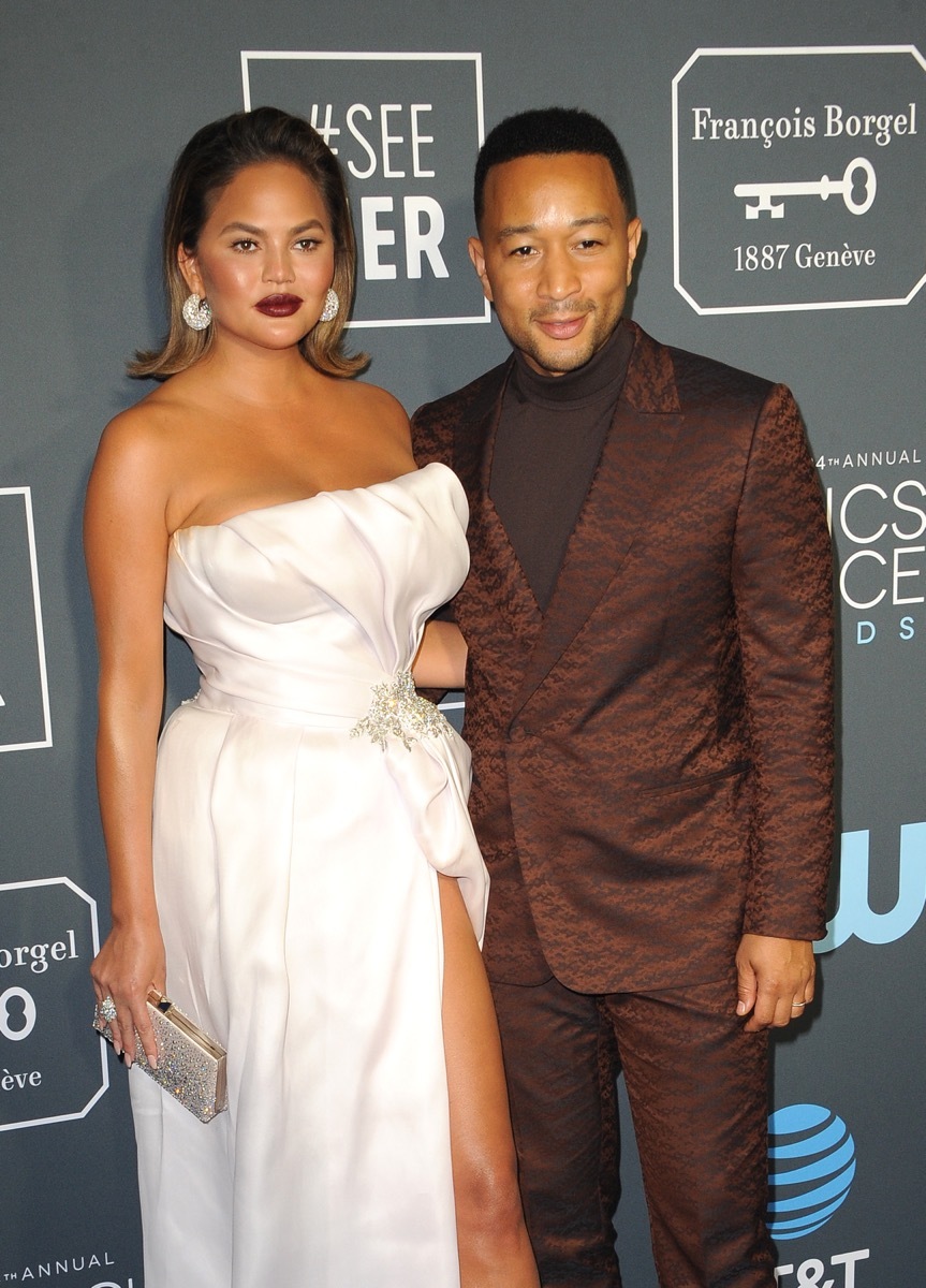 Chrissy Teigen and John Legend in 2019