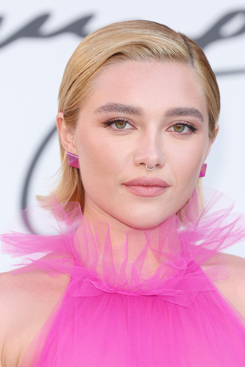 Florence Pugh at the Valentino haute couture show in July 2022