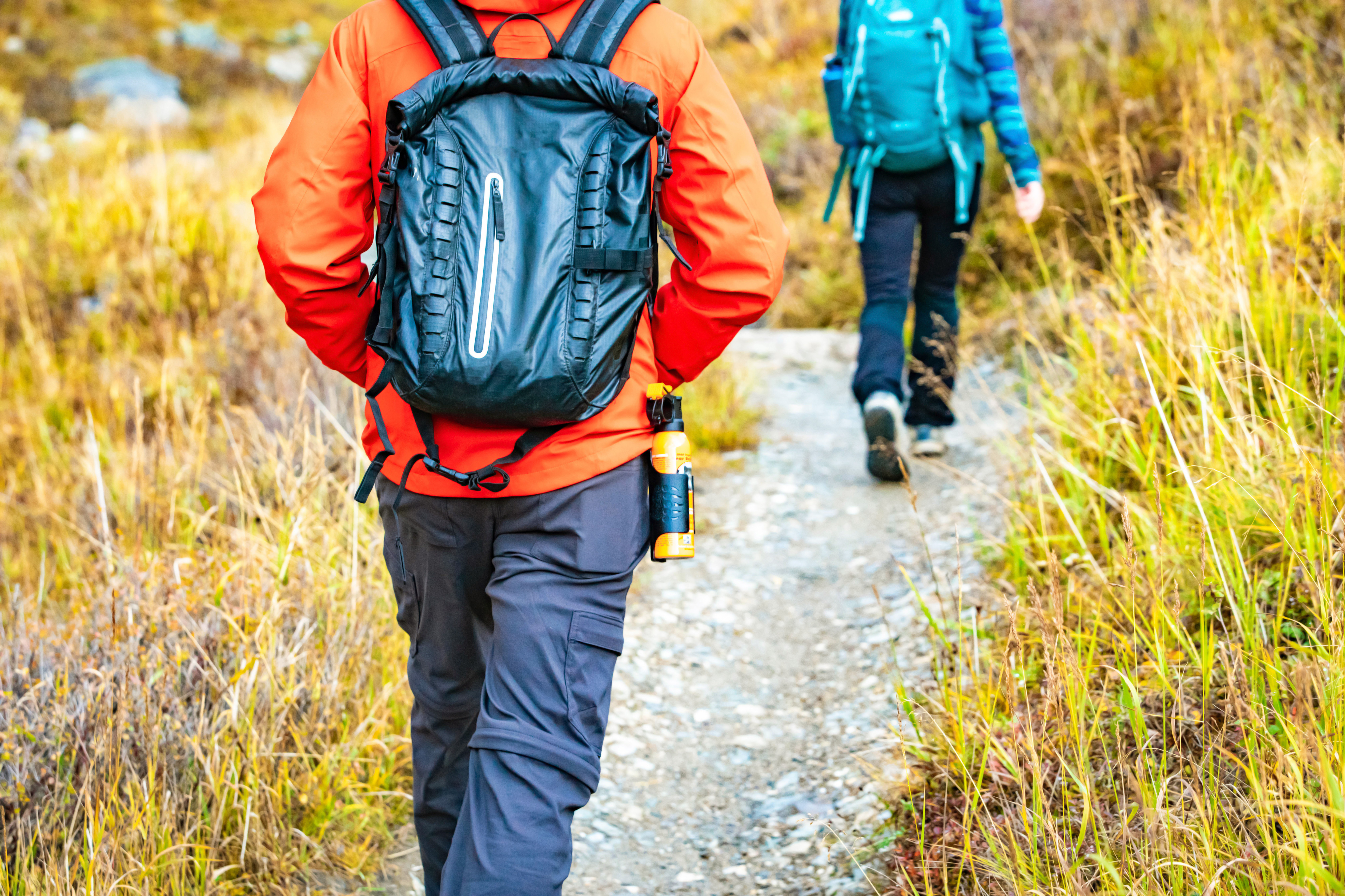 Hikers with bear spray