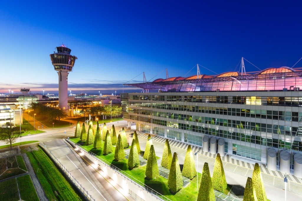 exterior of munich international airport