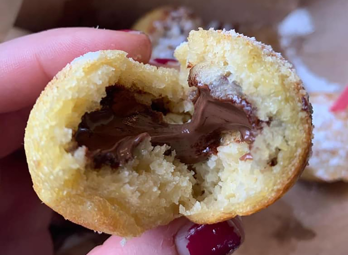 pancake balls with nutella