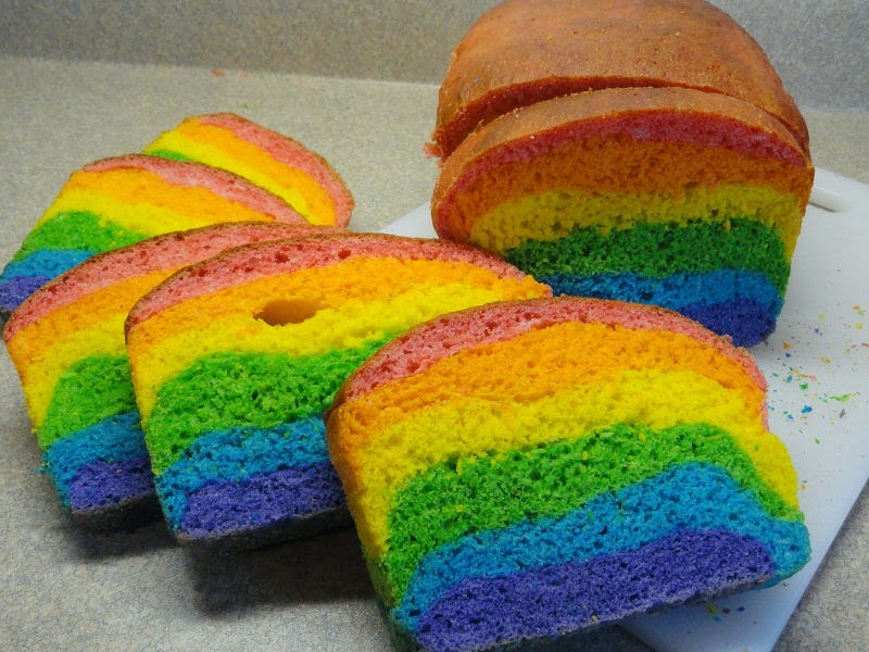 9. Rainbow Swirl Bread