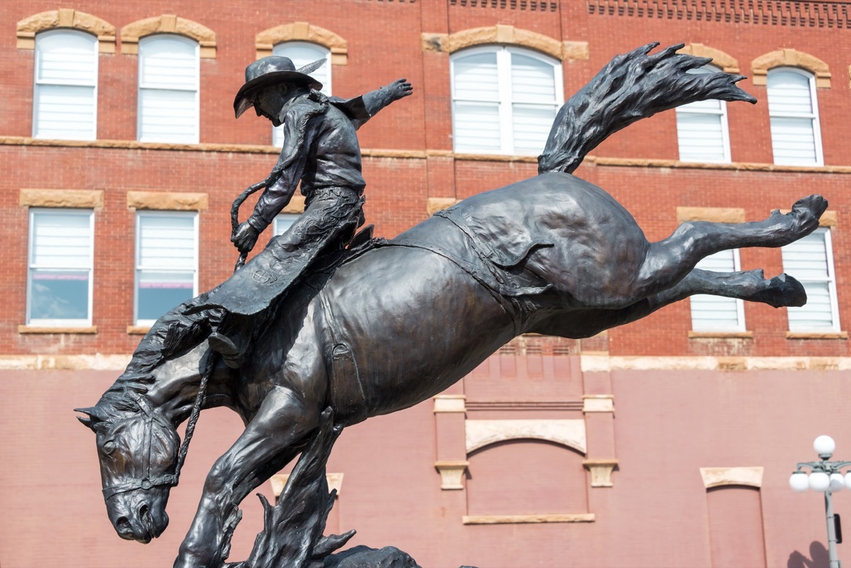 cowboy on horse statue south dakota famous state statues