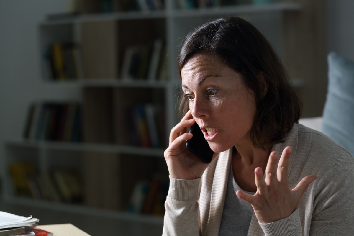 Woman Complaining on the Phone