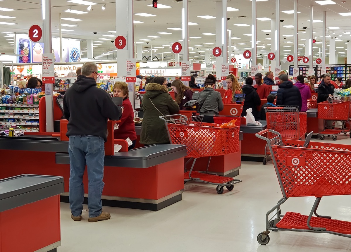 target checkout area 