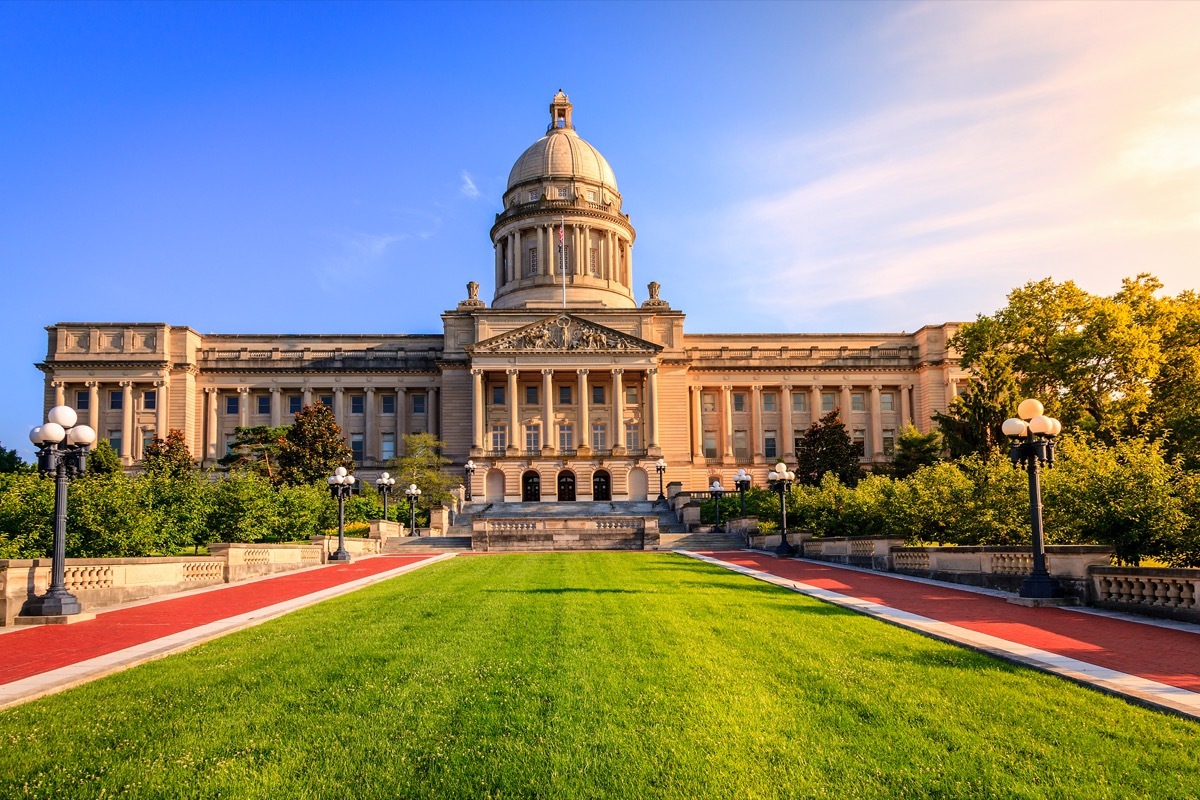 Capitol building in Frankfort, Kentucky