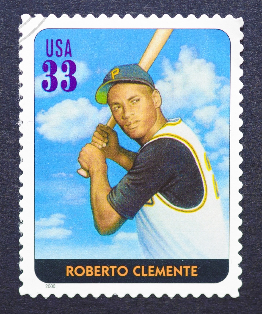 roberto clemente stamp, amazing coincidences