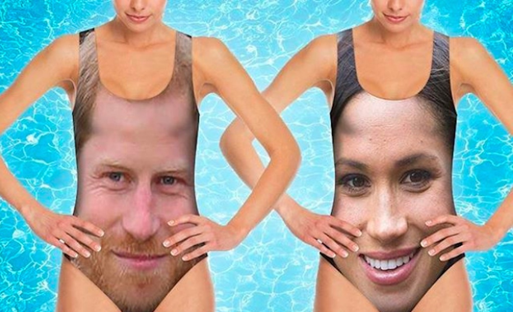 prince harry and meghan markle swimsuits