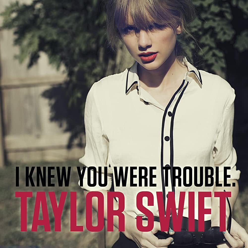 taylor swift I knew you were trouble single cover