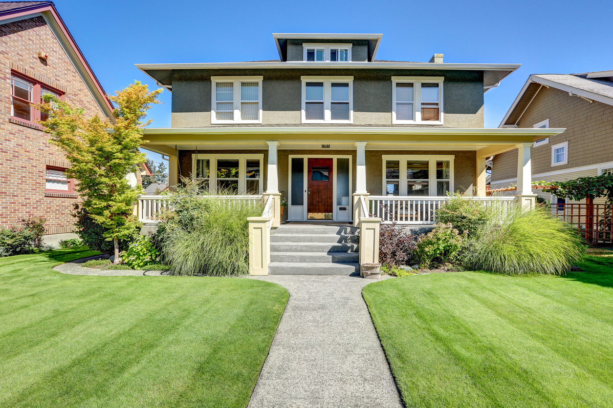 American craftsman style house.