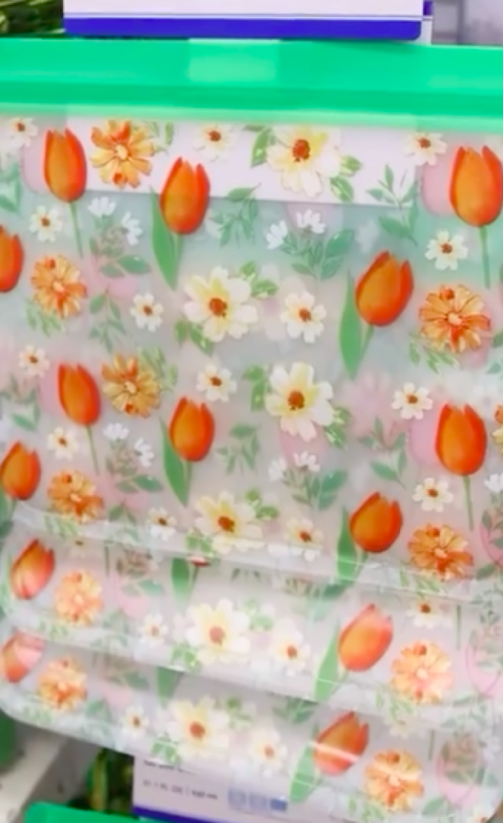 video still from creator of Dollar Tree's new tulip baggies