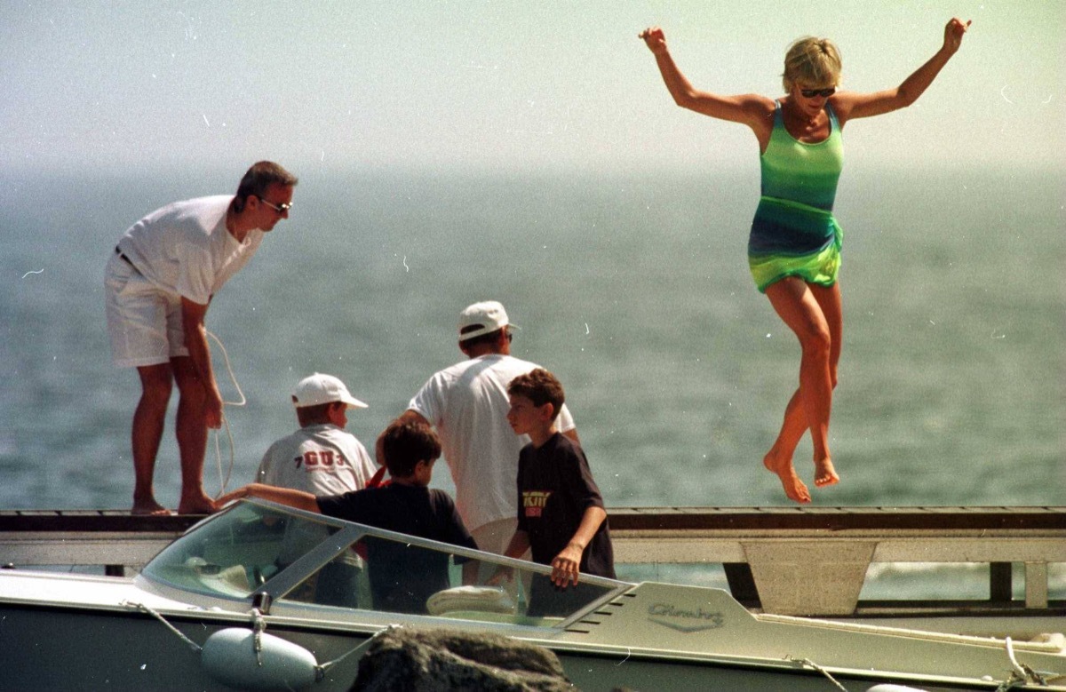 Princess Diana in St. Tropez